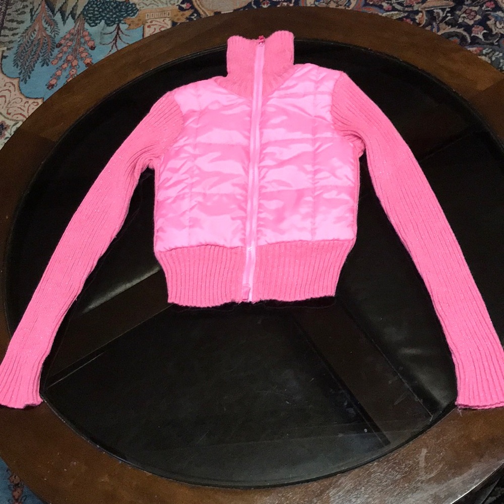 💖Girls Derek Heart Pink Turtleneck Jacket💖